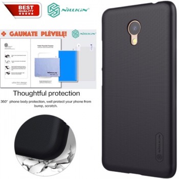 Juodas dėklas Nillkin frosted + plėvelė (MEIZU M5C) Juodas dėklas Nillkin frosted + plėvelė (MEIZU M5C)